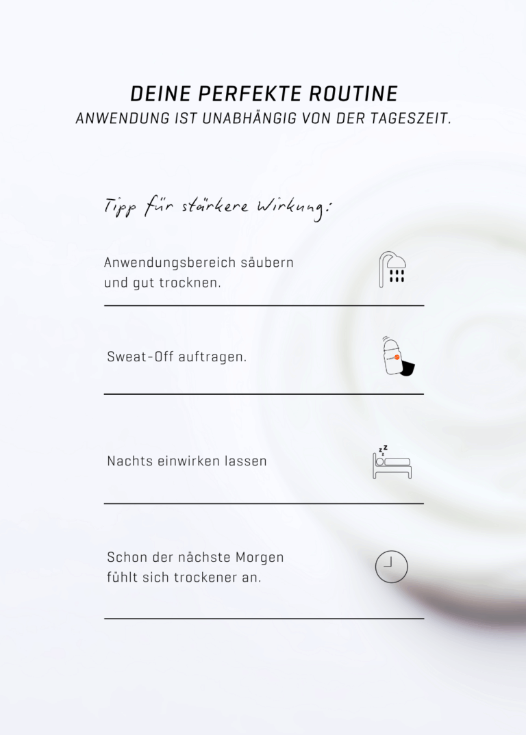 Anwendungshinweis Classic Stick, deine perfekte Routine