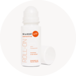 Antitranspirant Sensitive Roll-On offen in weißem Kreis