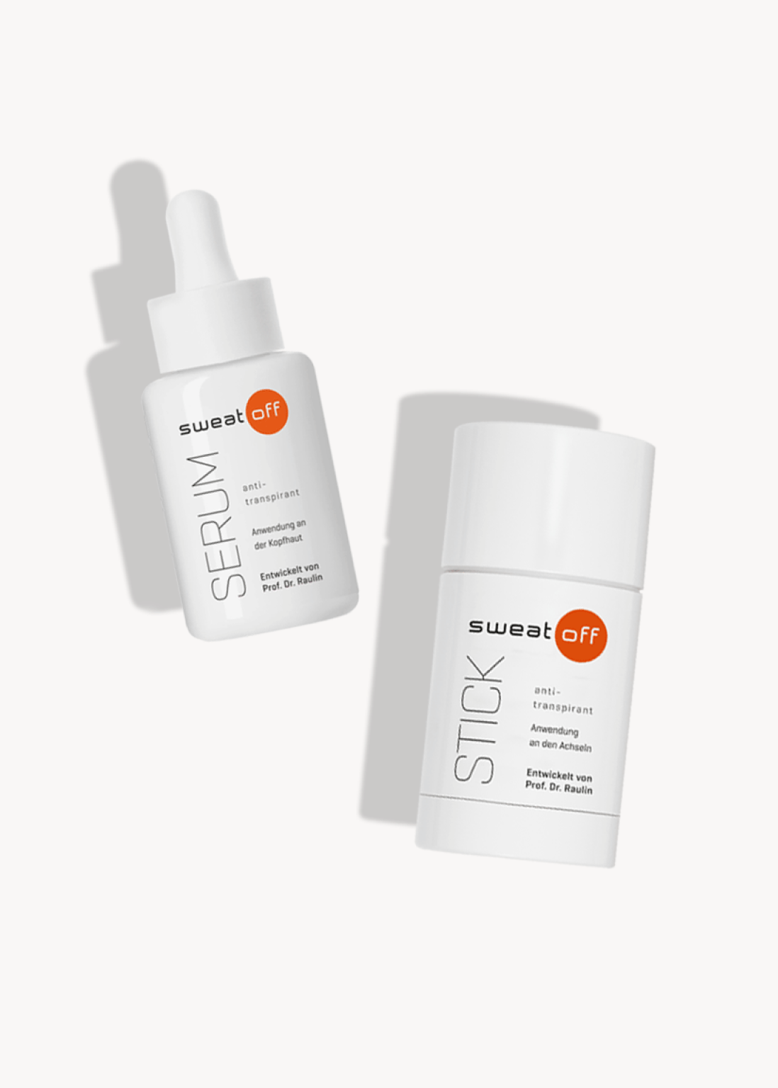 Antitranspirant Serum liegt neben Antitranspirant Stick