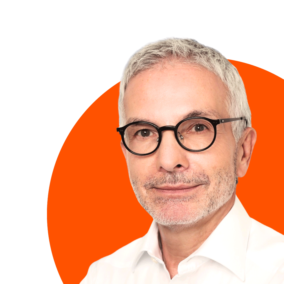 Professor Dr. Raulin, Mann mit grauen Haaren und grauen Bart und schwarzer Brille